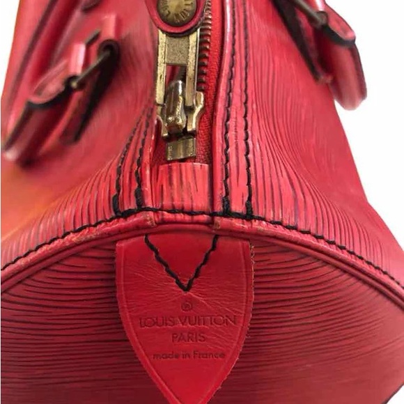 Louis Vuitton Epi Speedy 30 Boston Bag Red Handbag - Picture 7 of 16